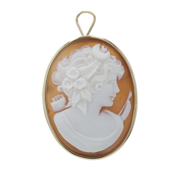 楽天市場】カメオ ブローチ（金の純度K14）（レディースジュエリー