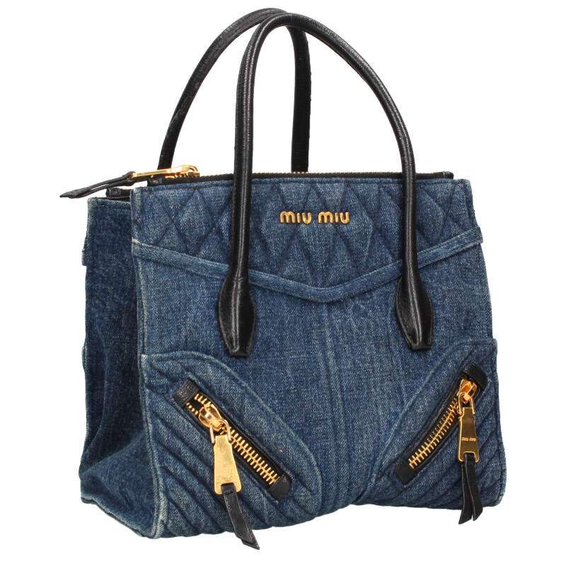 楽天市場】miumiu デニム バッグ（バッグ・小物・ブランド雑貨）の通販