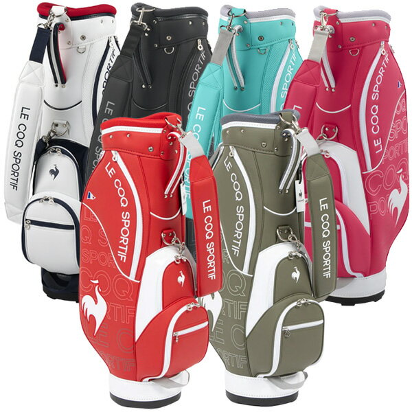le coq sportif ゴルフバッグ ブラック ピンク le coq sportif ゴルフ