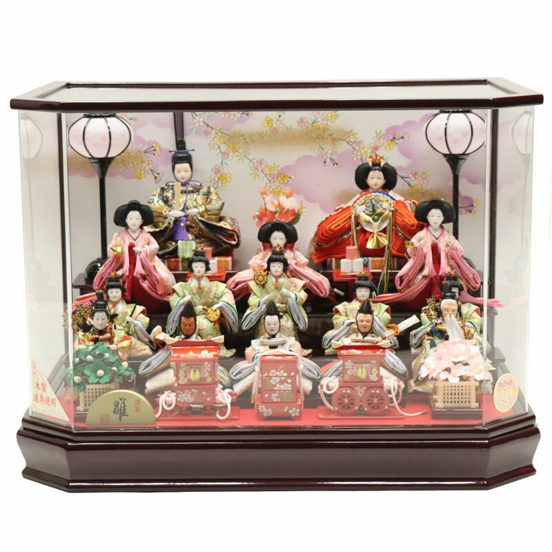 楽天市場】雛人形 ケース飾り 15人の通販