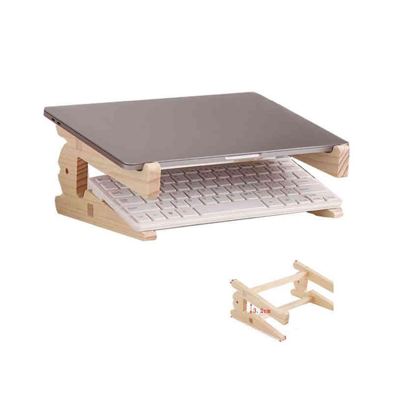 楽天市場】ノートパソコン スタンド 木製 samdiの通販