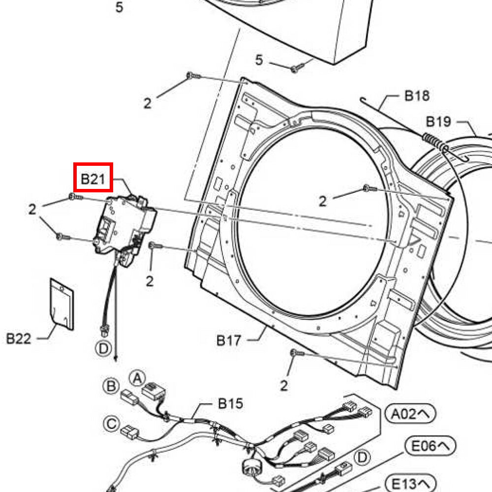 楽天市場】パナソニック 洗濯機 ドアロックスイッチ（家電）の通販