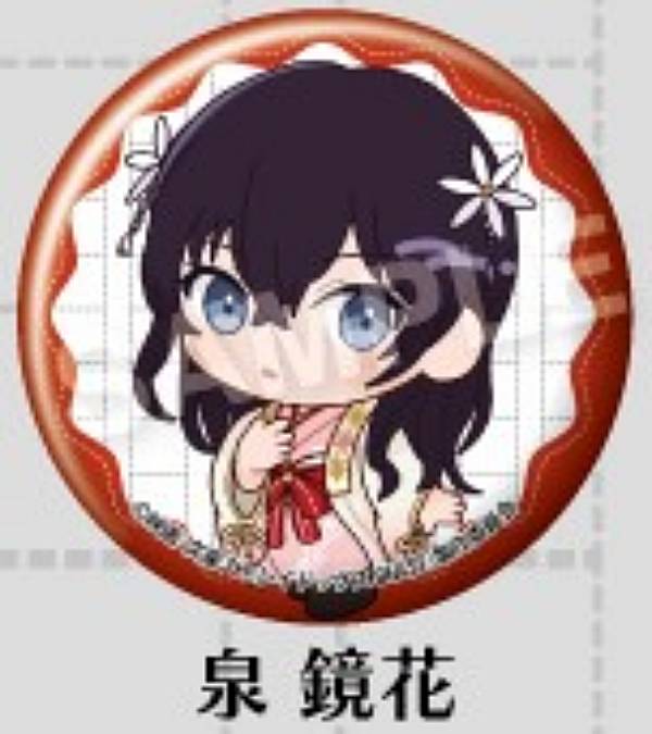 文豪ストレイドッグス 泉鏡花 東武動物公園 SD 缶バッジ グリッター缶