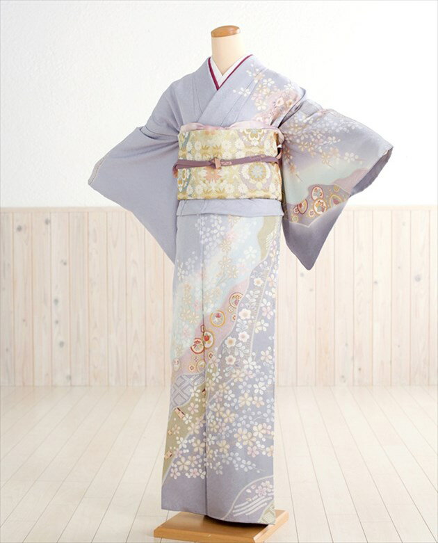 楽天市場】訪問着 藤色（着物｜和服）：レディースファッションの通販