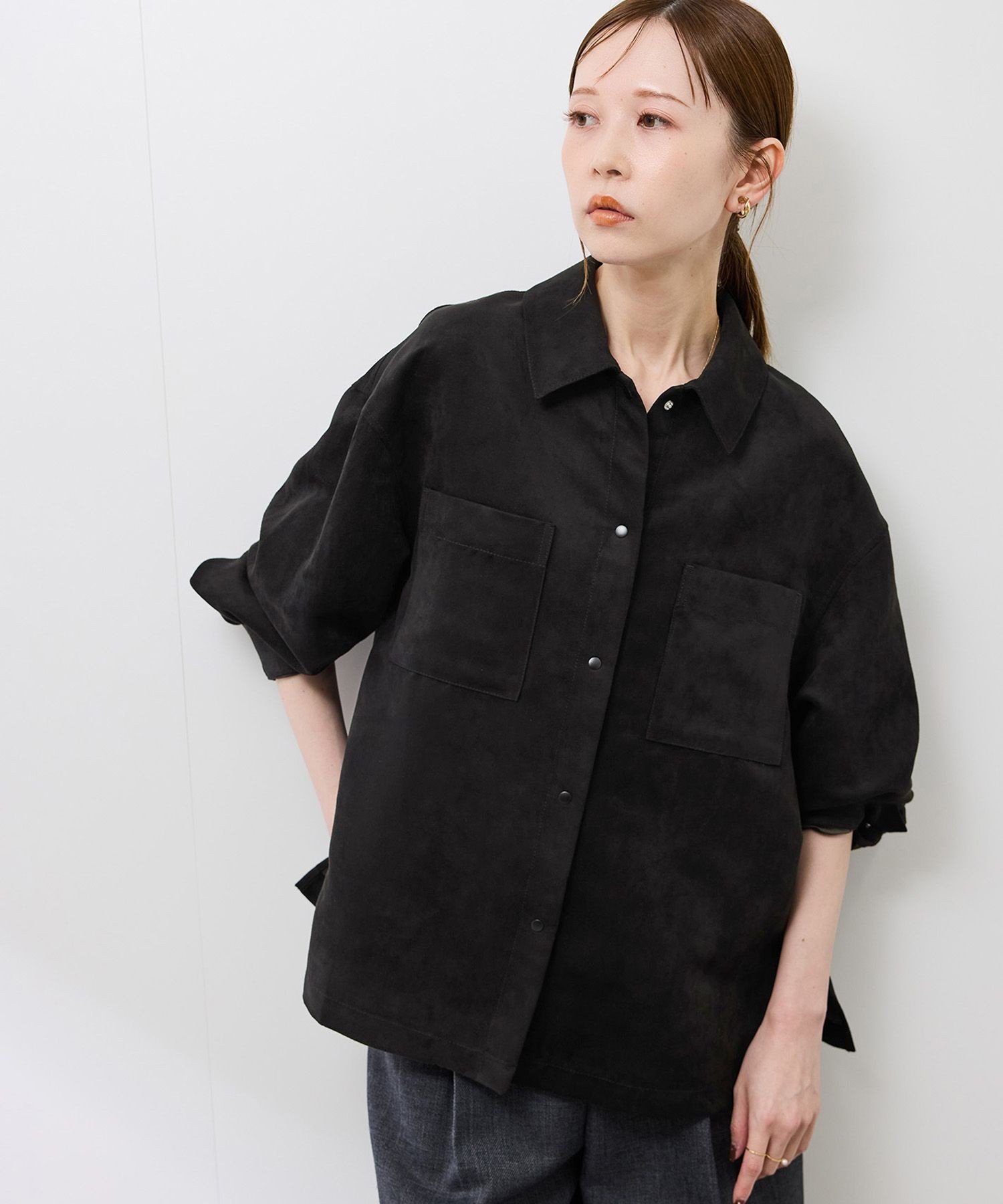 楽天市場】スエード シャツ（レディースファッション）の通販