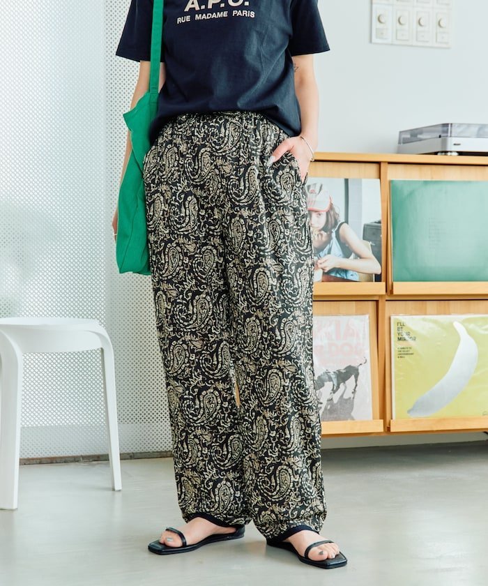 楽天市場】オレンジ（柄総柄）（パンツ｜ボトムス）：レディース