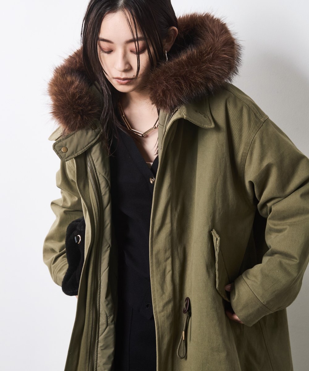 楽天市場】モッズコート カーキ（レディースファッション）の通販