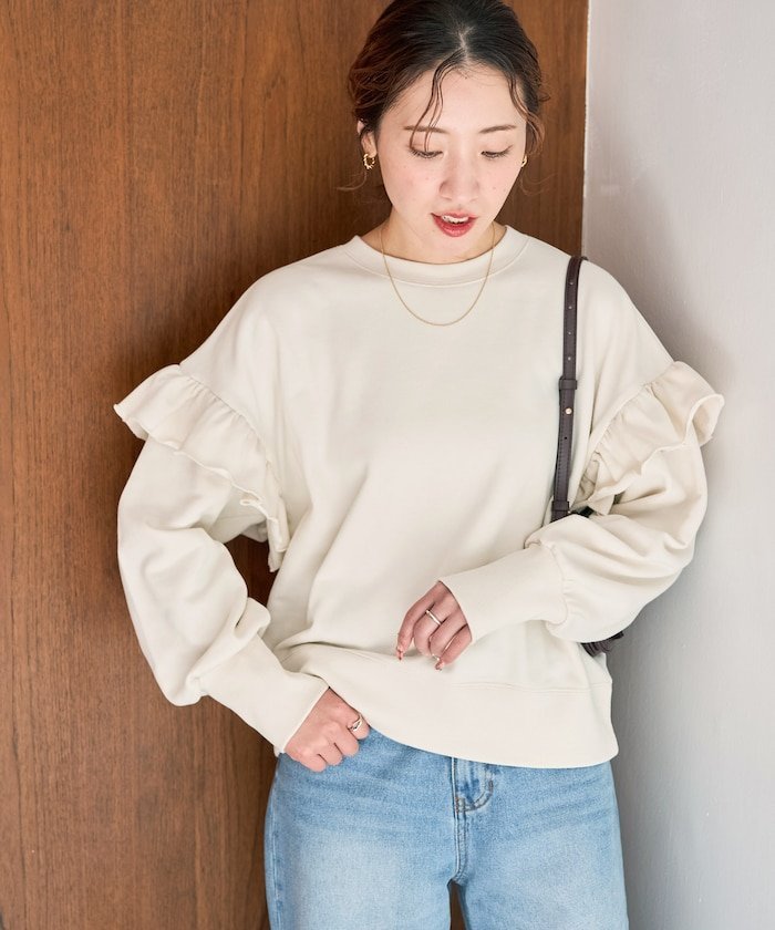 楽天市場】フリル（スウェット・トレーナー｜トップス）：レディース