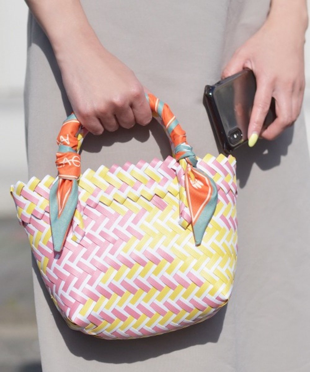 楽天市場】アナトリエ かごバッグ リボンの通販