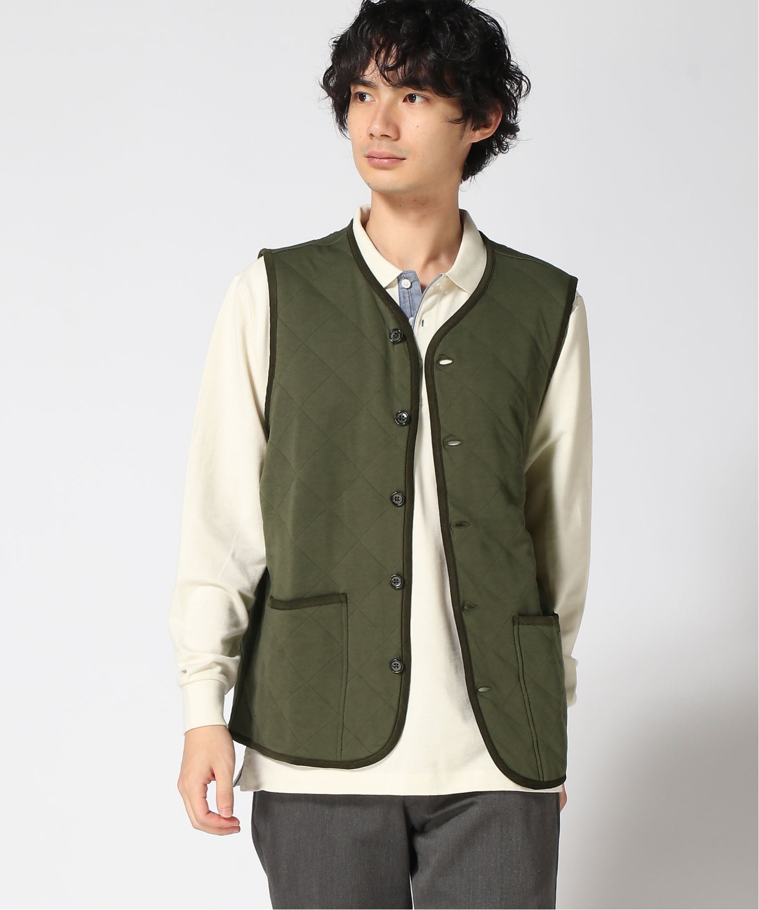 楽天市場】カーキ（ベスト・ジレ｜トップス）：メンズファッションの通販