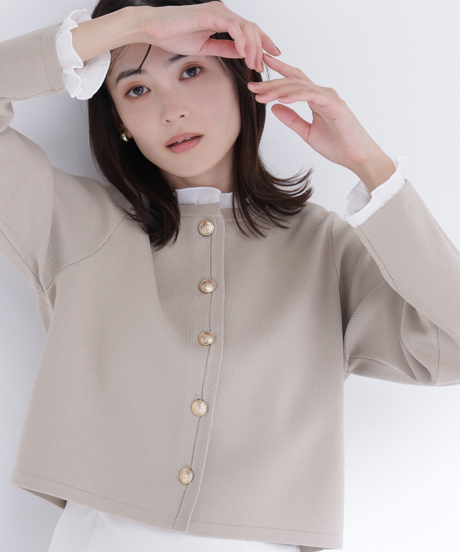 楽天市場】フリル ニット（カーディガン・ボレロ｜トップス