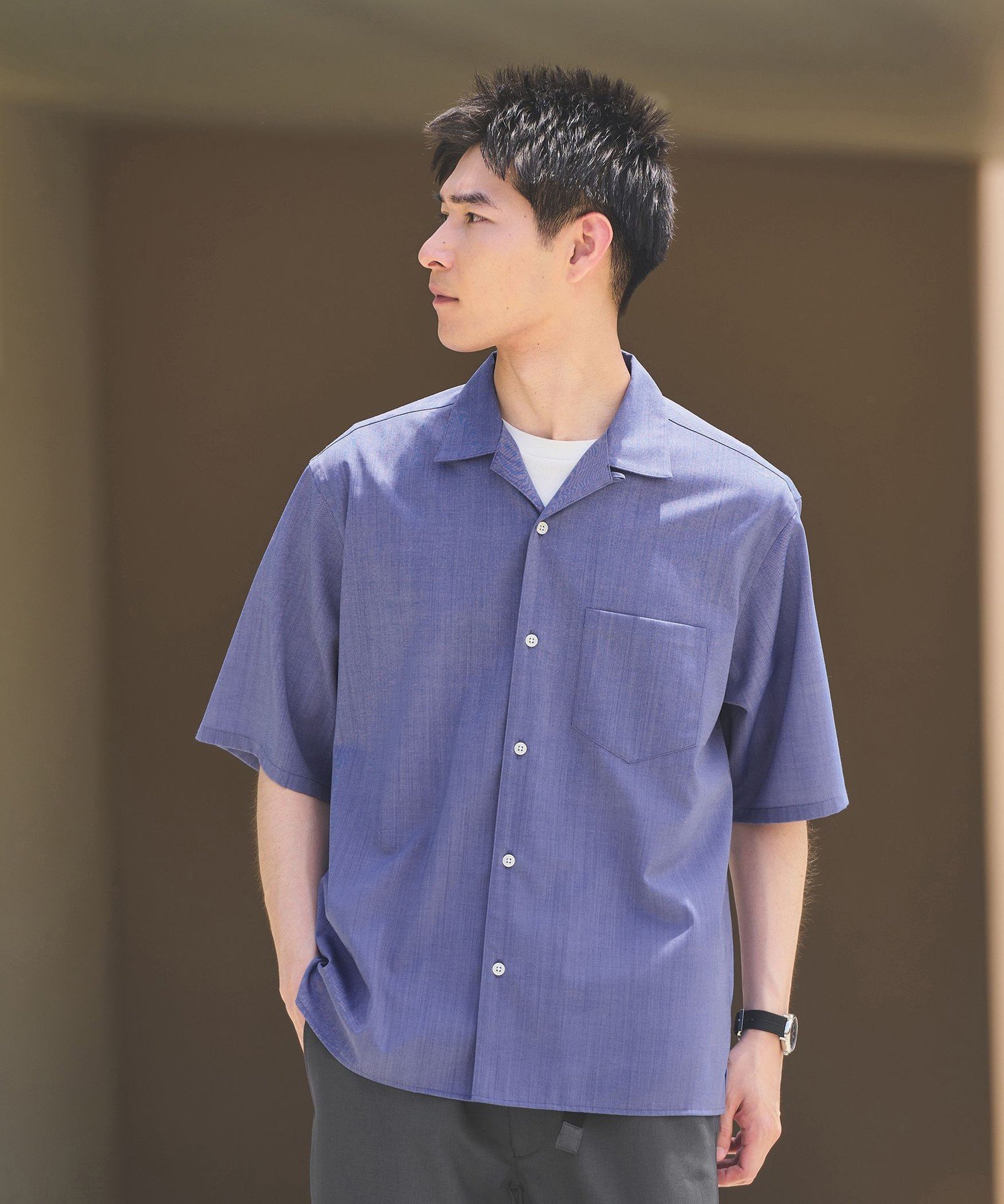 新品】Lサイズ Ado 5th POPUP-STORE オープンカラーシャツ Ado 5th