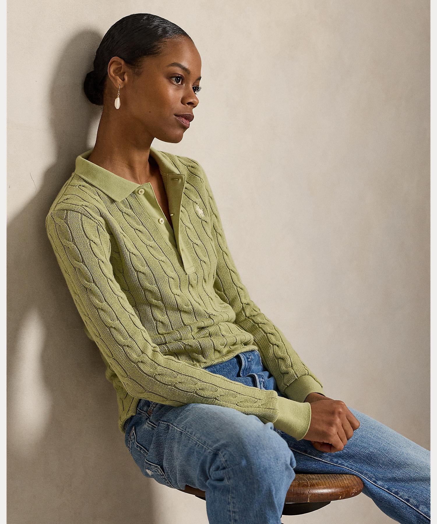 楽天市場】ラルフローレン ケーブル グリーンの通販