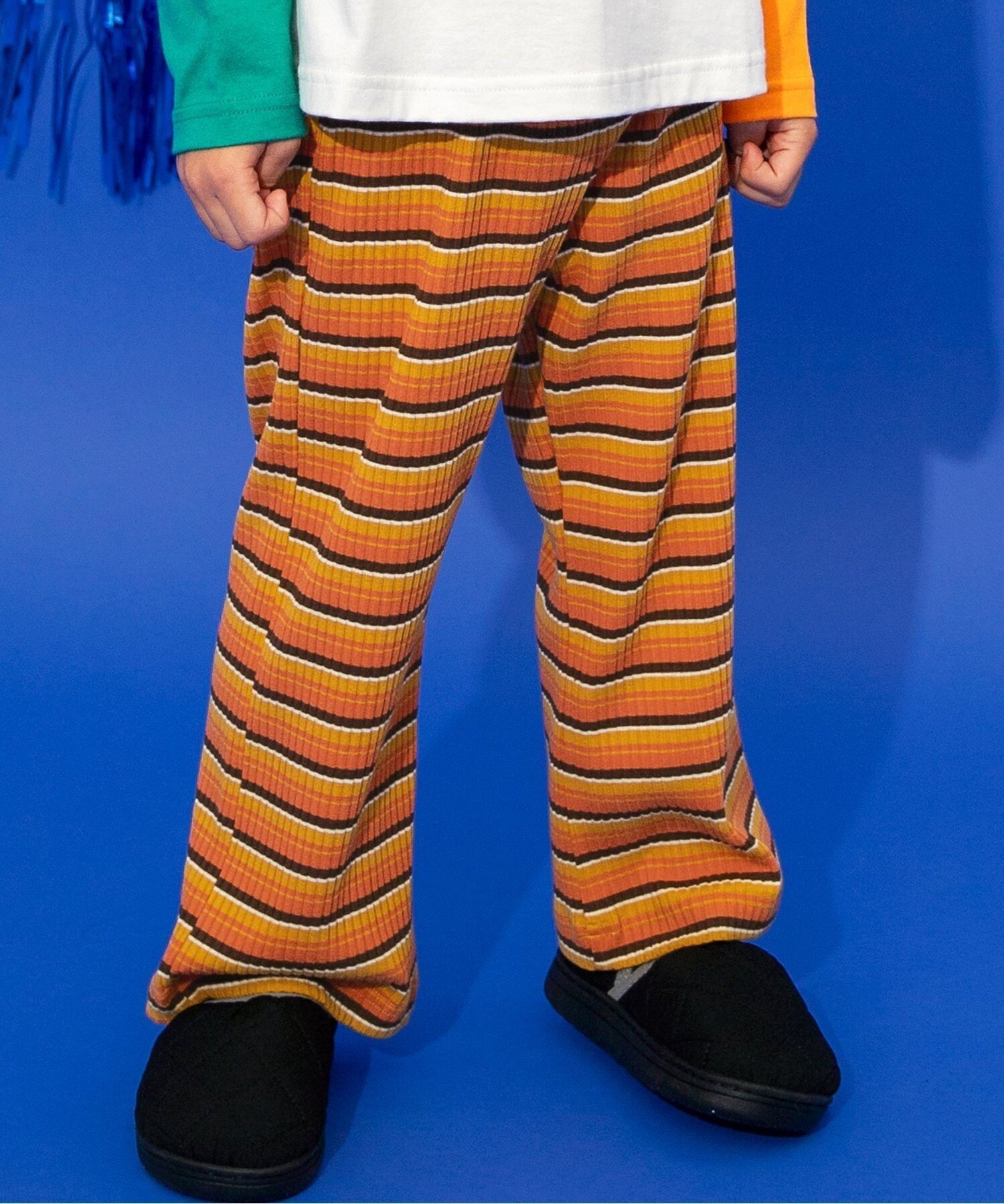 楽天市場】リブパンツ（カラーオレンジ）（キッズ・ベビー・マタニティ