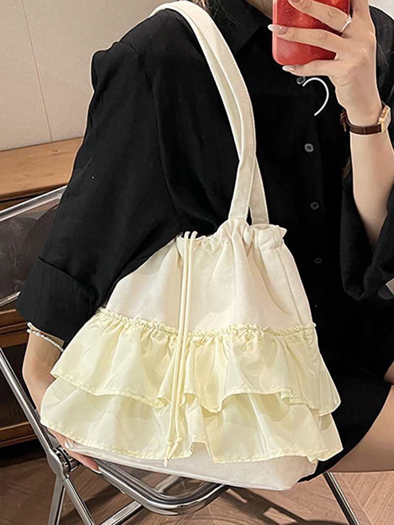 楽天市場】フリル（カラーホワイト）（レディースバッグ｜バッグ