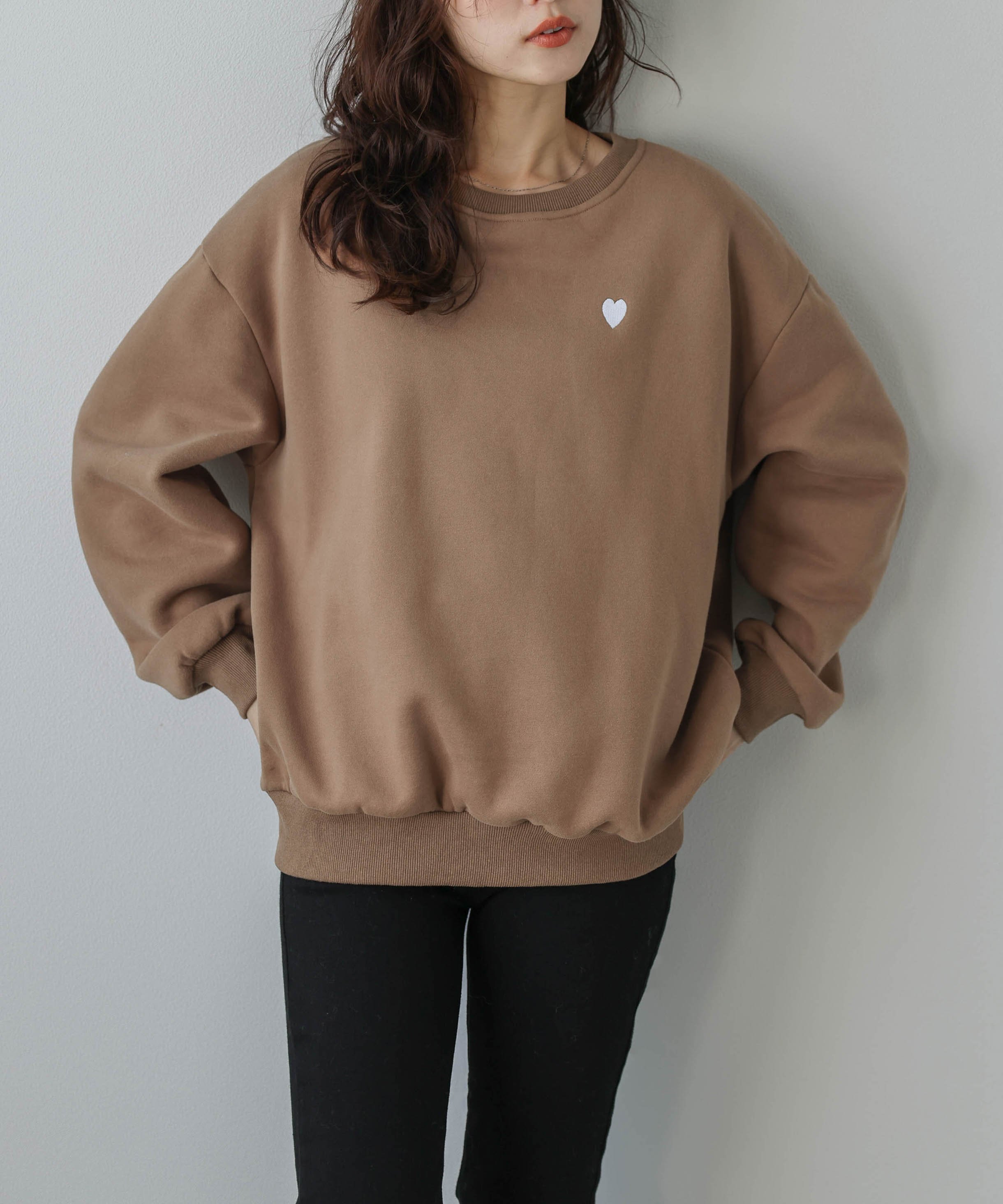 楽天市場】スウェット・トレーナー（柄ハート）（トップス｜レディース