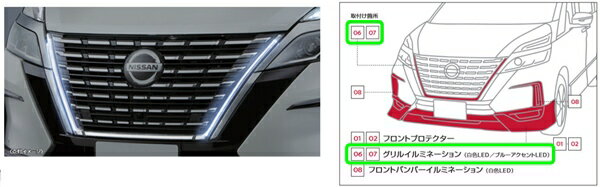 楽天市場】セレナ c27 グリルイルミネーションの通販