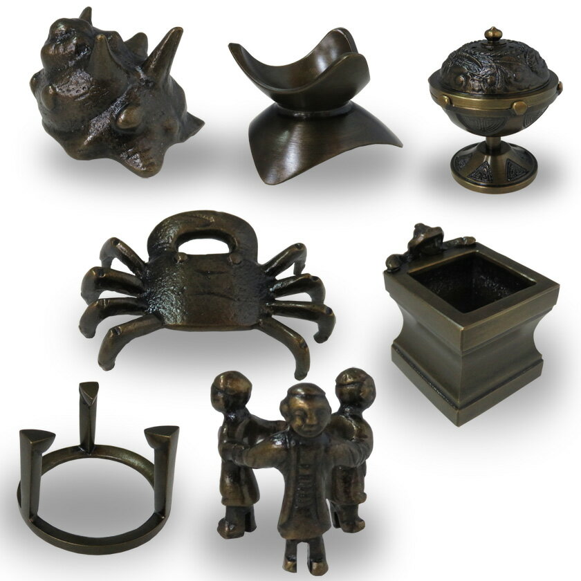 茶道具 七種の蓋置 昇雲造 銅製 木箱入り 楽天市場】七種蓋置 茶道具の通販