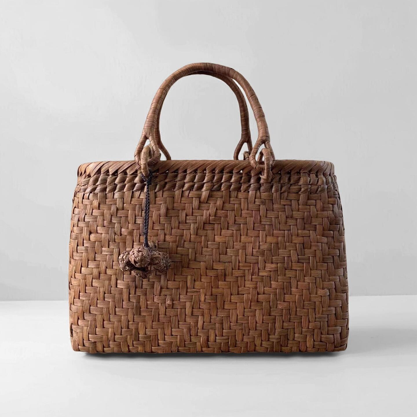 楽天市場】山葡萄 かごバッグ 網代の通販