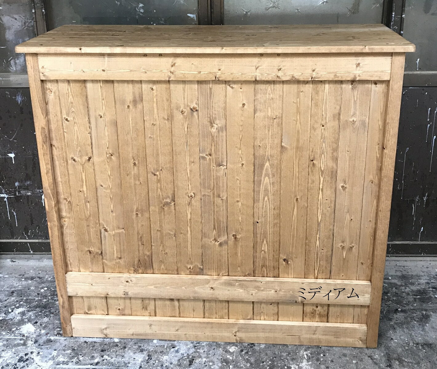 なりゆきち☆グレー☆レジカウンターテーブル【1200】カントリー家具