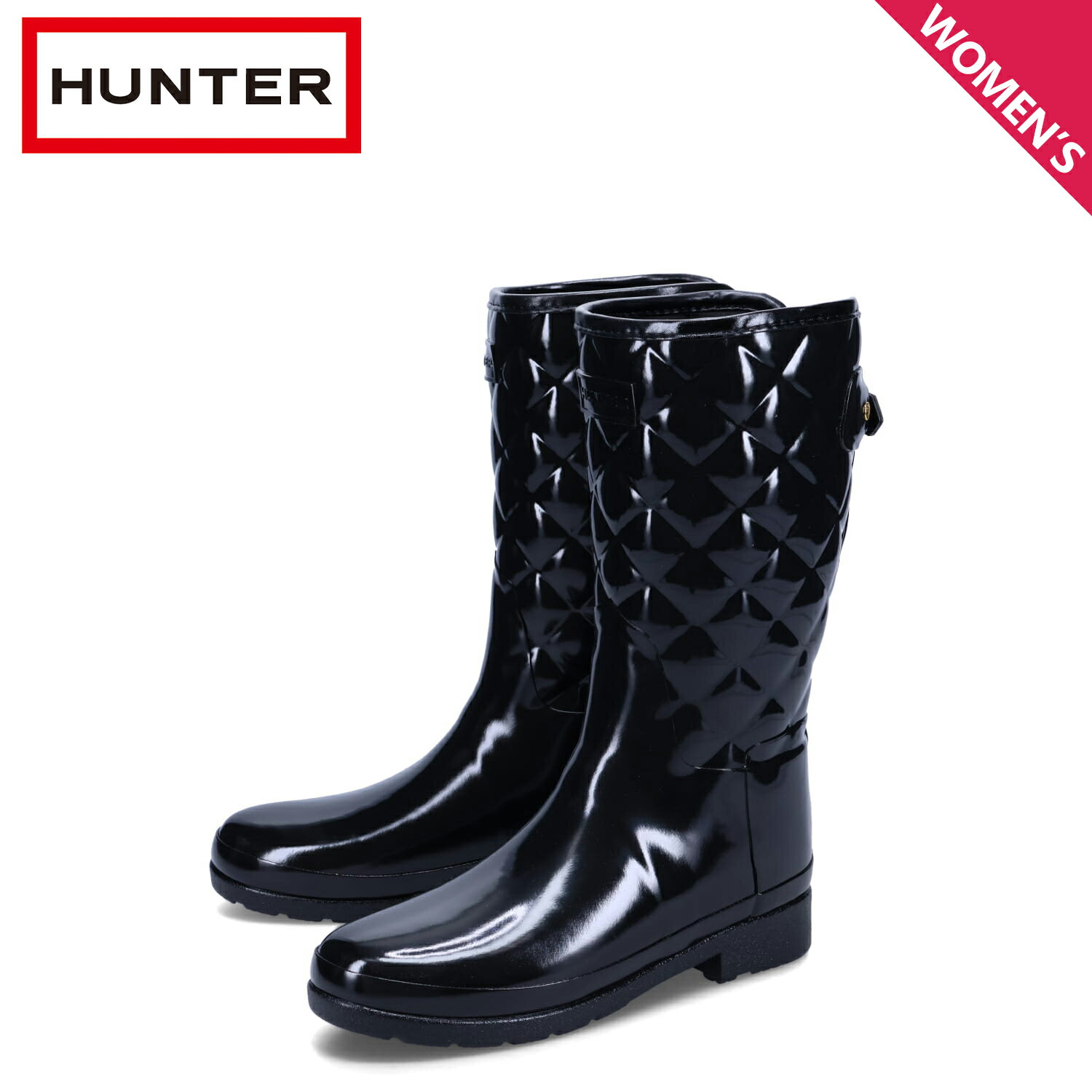 楽天市場】hunter レインブーツ リファインド バック ストラップの通販