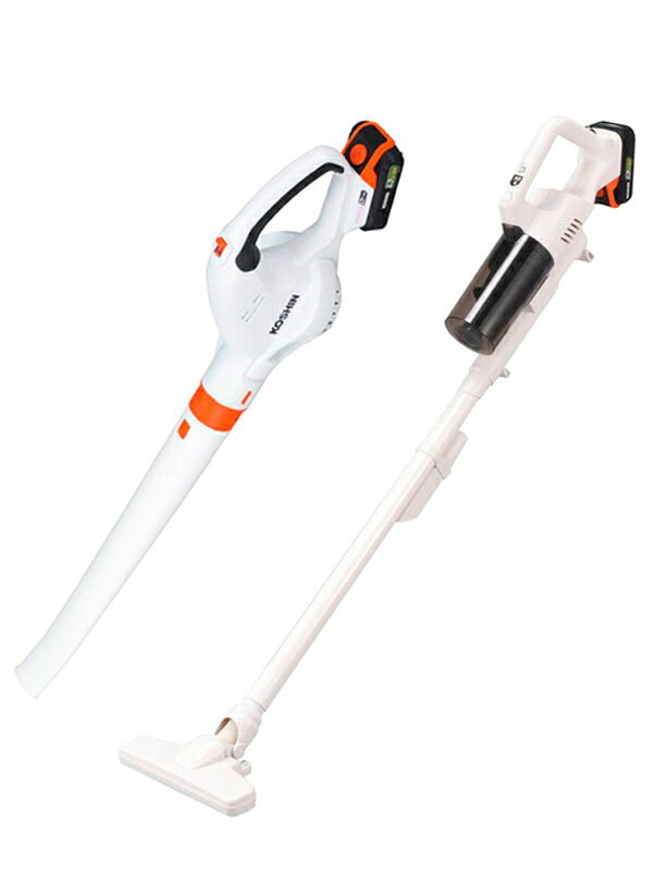 KOSHIN】【未使用品】工進『充電式サイクロンクリーナー ブロアセット
