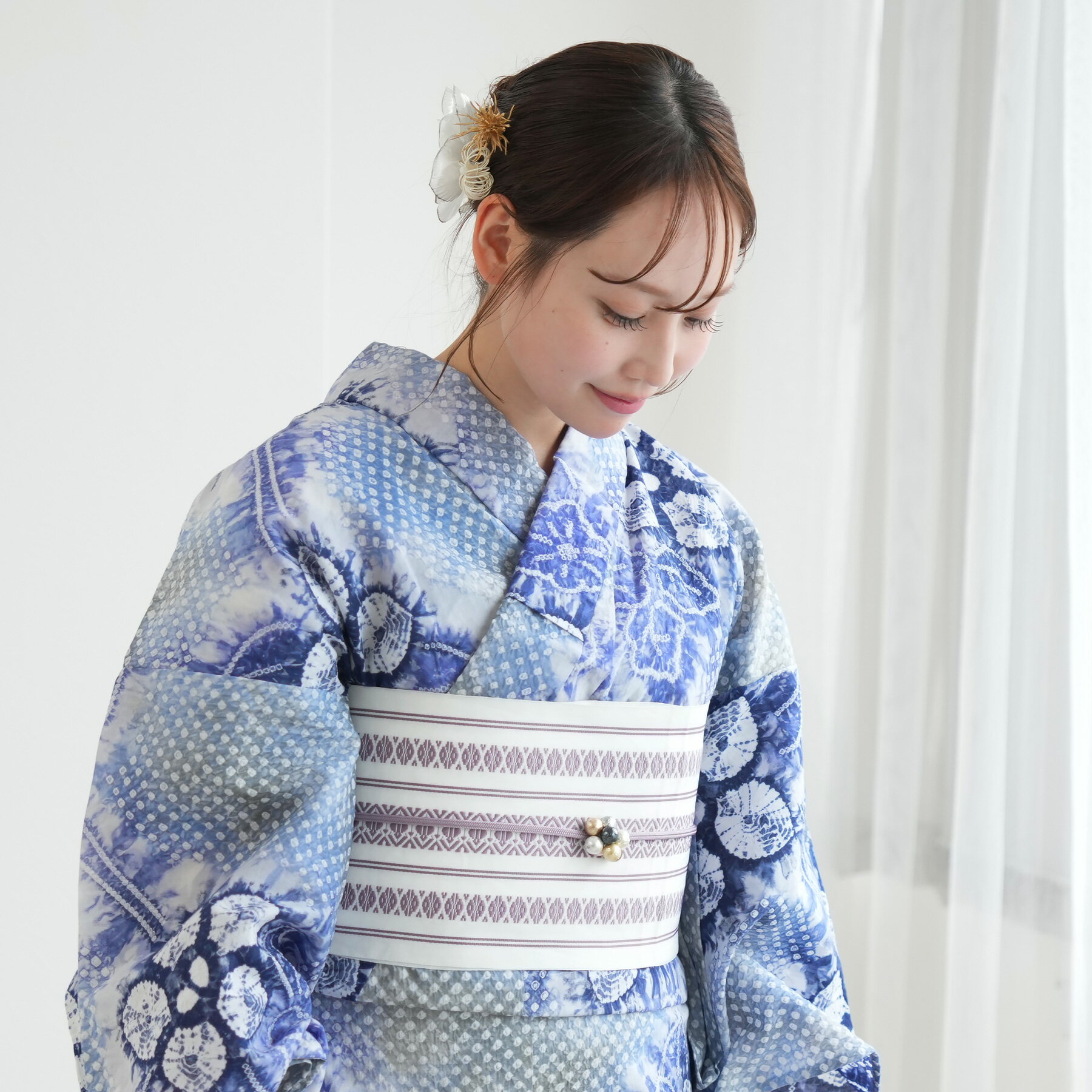 楽天市場】雪花絞り（浴衣セット｜和服）：レディースファッションの通販