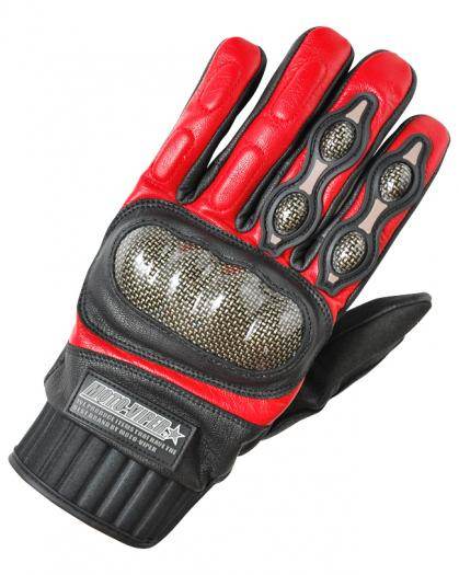 楽天市場】バイカラー（カラーレッド）（グローブ｜バイクウェア