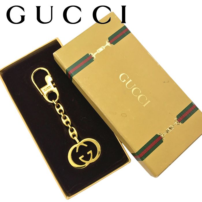 未使用訳あり GUCCI グッチ インターロッキングWG キーリング 未使用