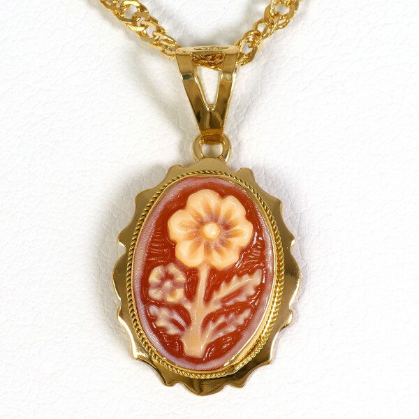 楽天市場】シェル カメオ k18の通販