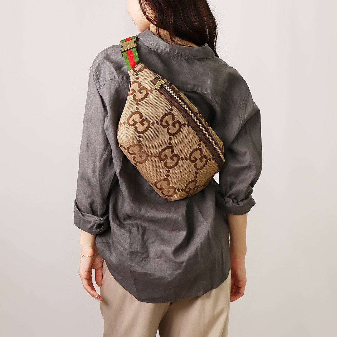 楽天市場】グッチ ウエストポーチ（カラーブラウン）（バッグ・小物