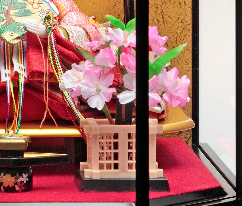 雛人形 久月 ひな人形 ケース飾り 親王飾り 御雛 黄櫨染 六角ケース