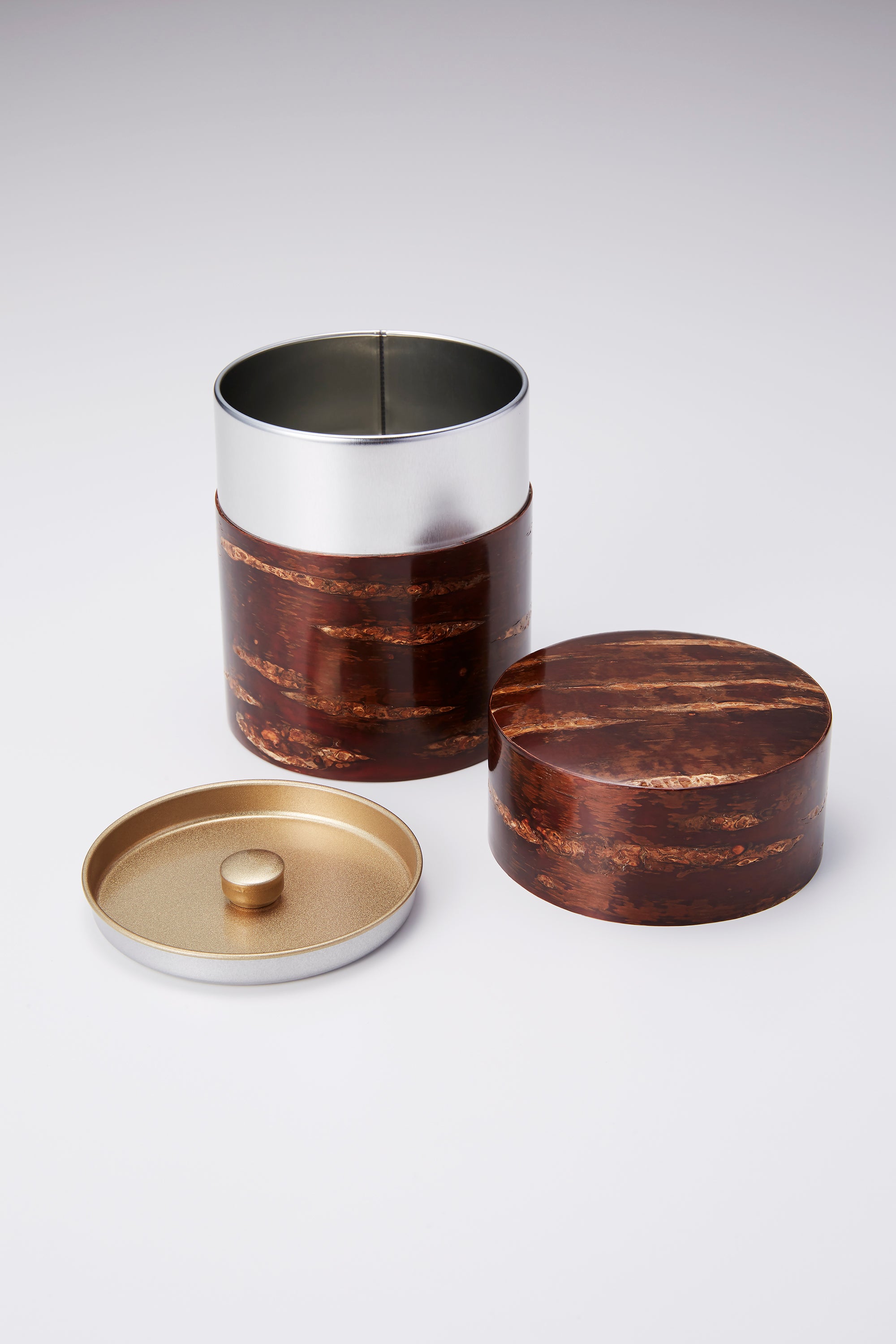 茶筒 平型 無地 – Tomioka-Shoten