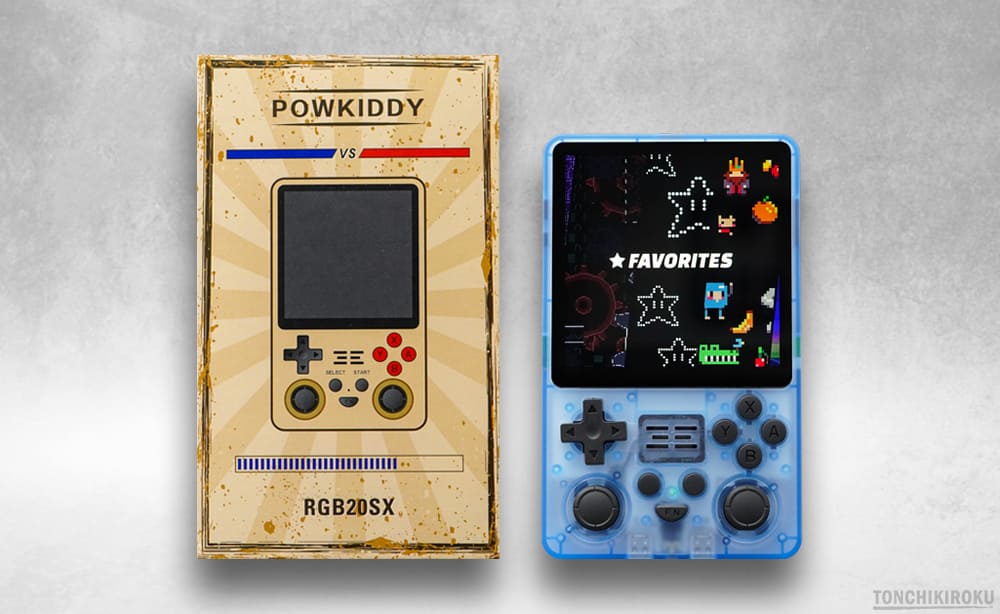 中華ゲーム機「Powkiddy RGB20SX」レビュー｜正方形ディスプレイを採用