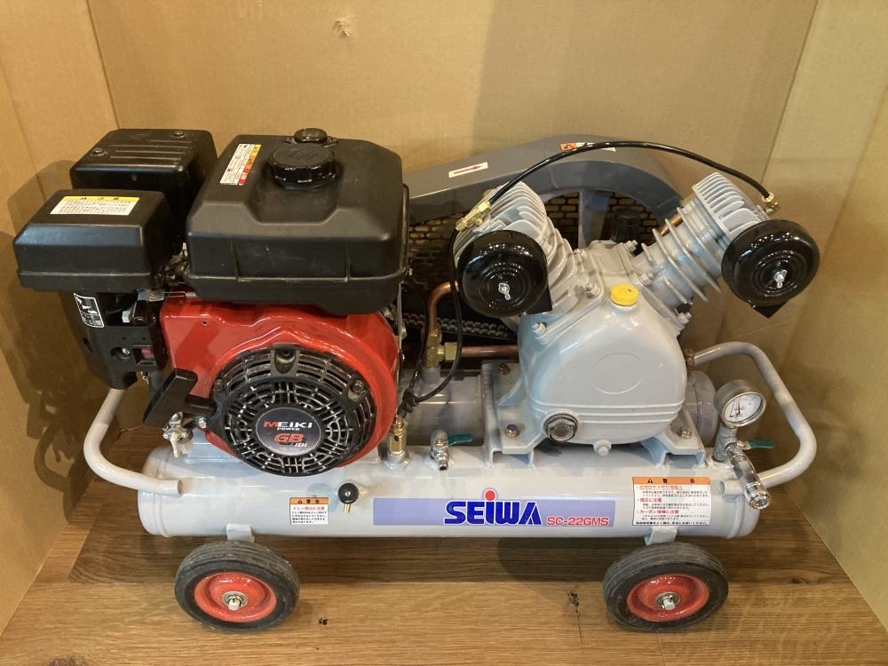 SEIWA ガソリンエンジン コンプレッサー 精和産業 SCPE-22GLS セル