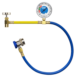 エアコンガスチャージホースメーター クイックカプラー付き HFC-134a