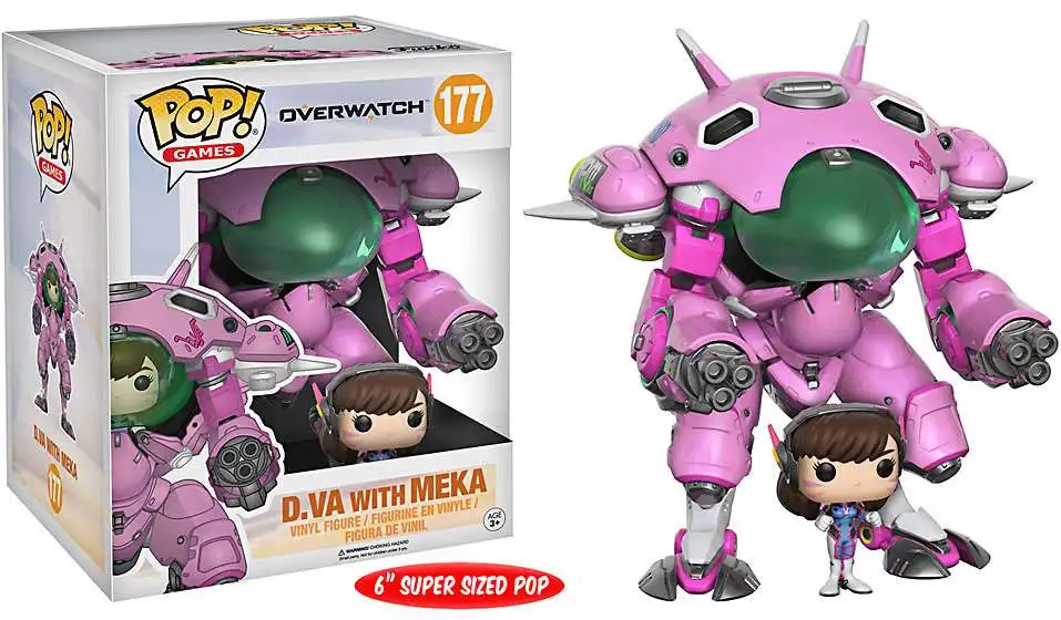 Funko Overwatch POP Games D.Va with Meka 6 Vinyl Figure 177 Super
