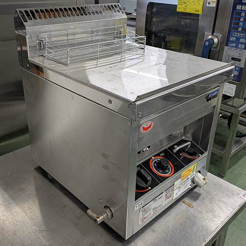 MGF-12TJ 【マルゼン】 ガスフライヤー 12L 卓上タイプ 幅400×奥行500