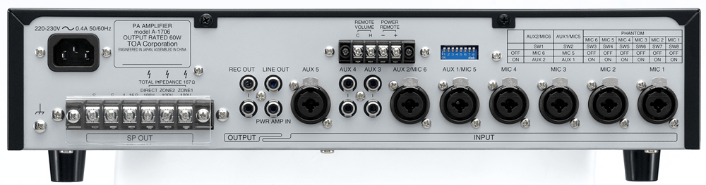 TOA Electronics (Thailand) Co., Ltd. - A-1706 Mixer Power