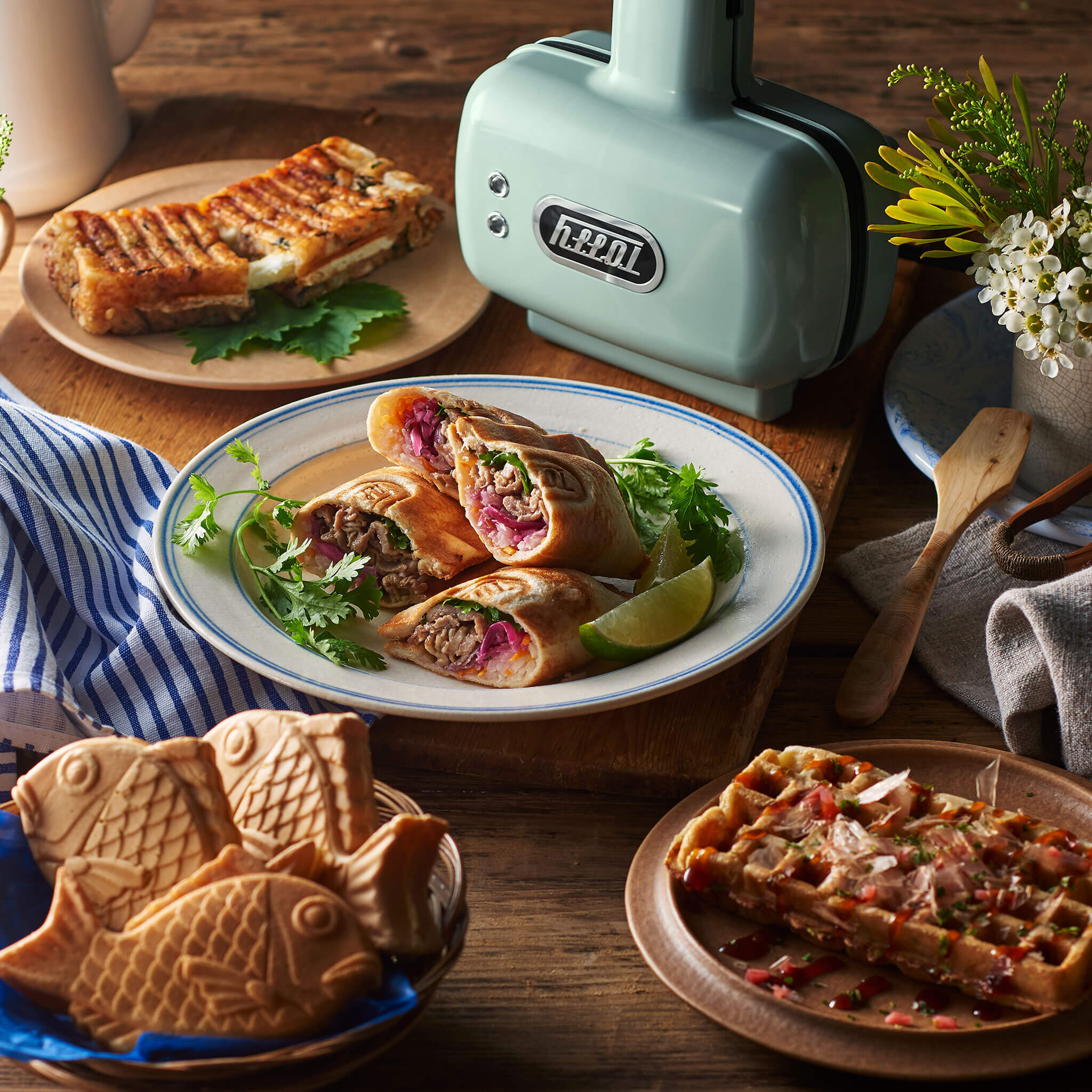 Toffy ハーフホットサンドメーカー＜プレート交換式＞ 直営店限定