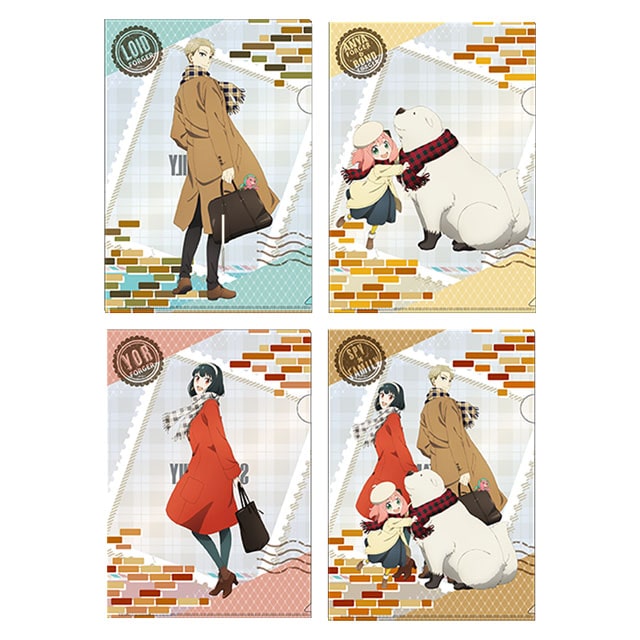 公式オンラインストアSPY×FAMILY 描き下ろしクリアファイル4枚セット