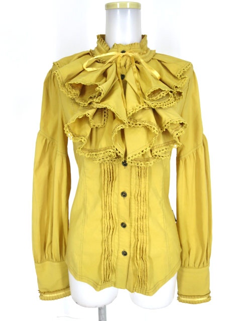 OZZ ONESTE / 胸フリルスタンドカラーブラウス | 高価買取ならTokyo