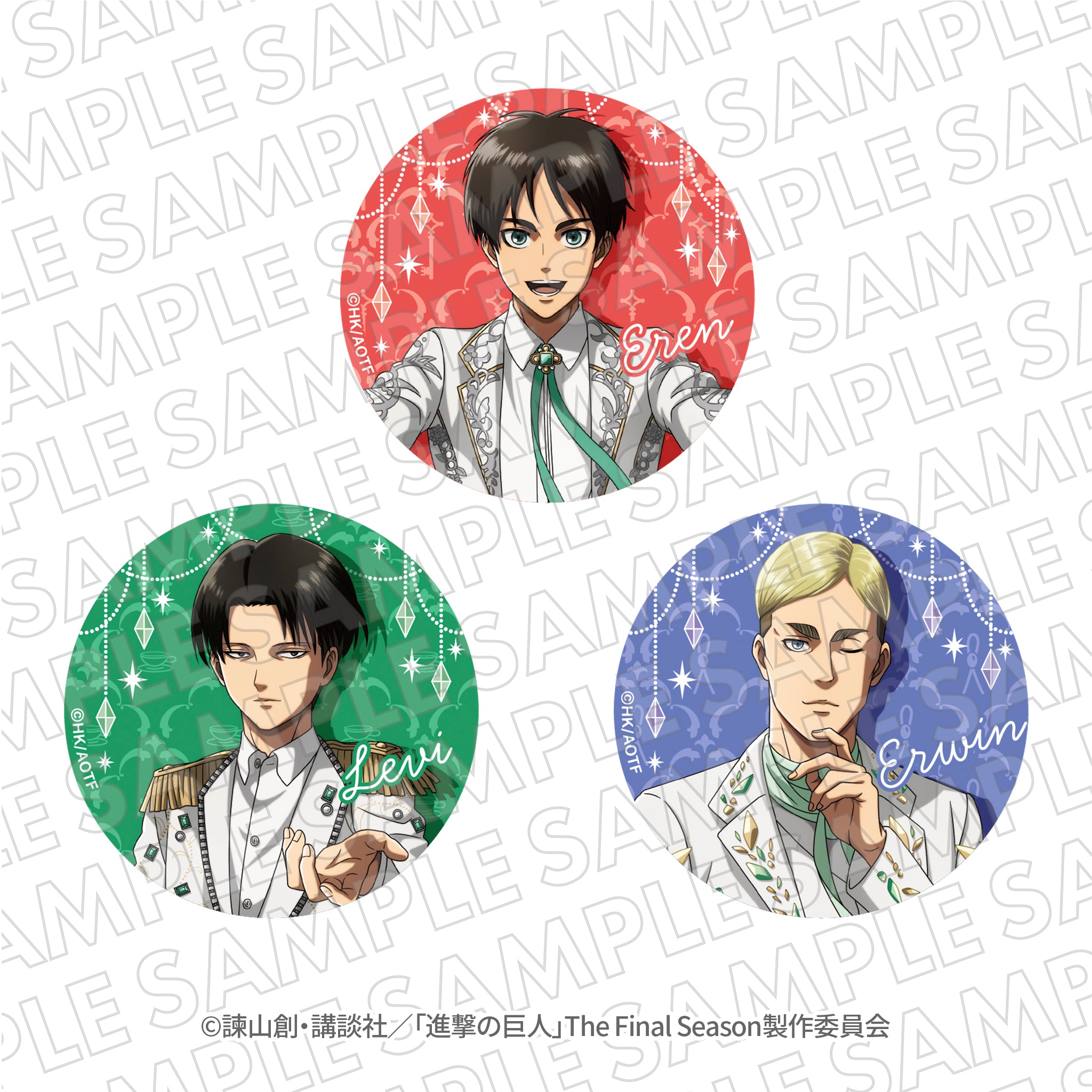 進撃の巨人』エスクリコラボ第二弾 グリッター缶バッジ リヴァイ – TG MALL