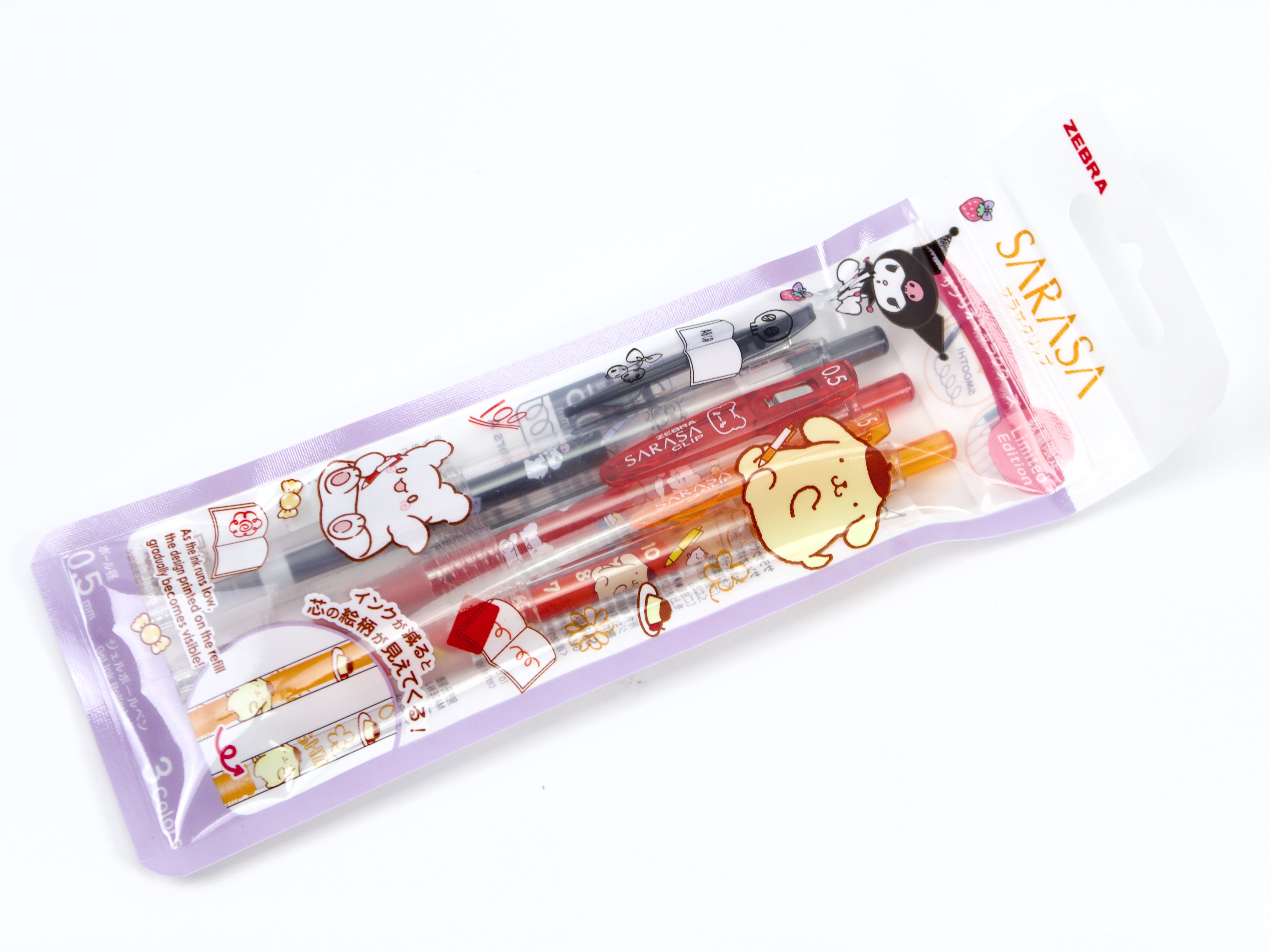 Sanrio x Sarasa Clip 3 Color Set Limited Edition - Tokyo Pen Shop