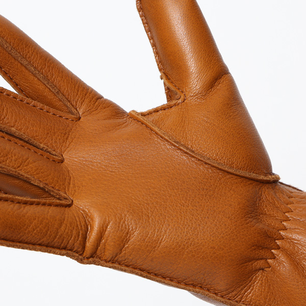 東京ヒマワリ / KURODA(クロダ) ディアスキン(鹿革) カシミヤ100％裏地