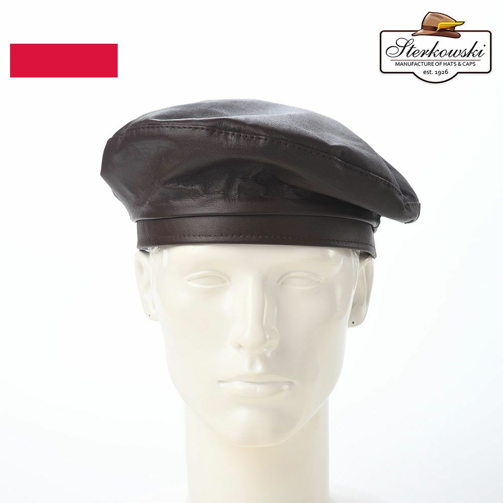 ステルコフスキー ベレー帽 Rebel Leather Beret（リベルレザー ベレー