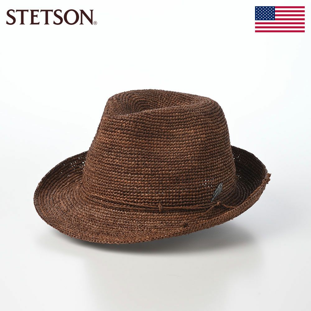 ステットソン ラフィアハット SINGLE CROCHET RAFFIA（シングル