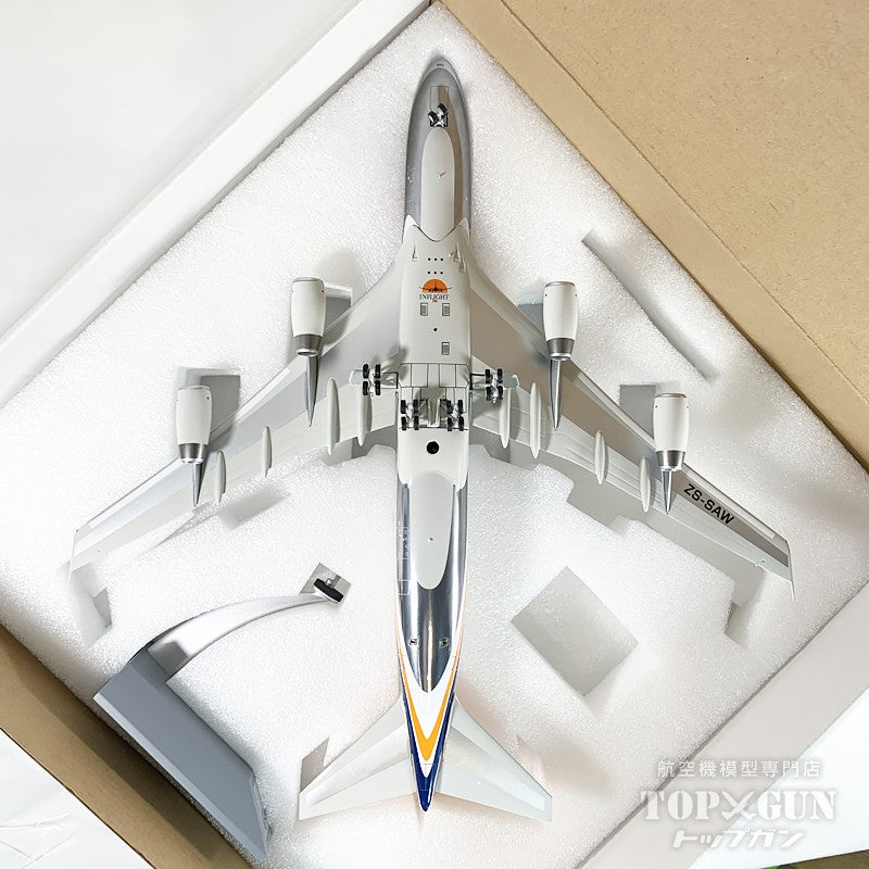InFlight200 747-400 南アフリカ航空 ※ポリッシュ仕上げ ZS-SAW 1/200