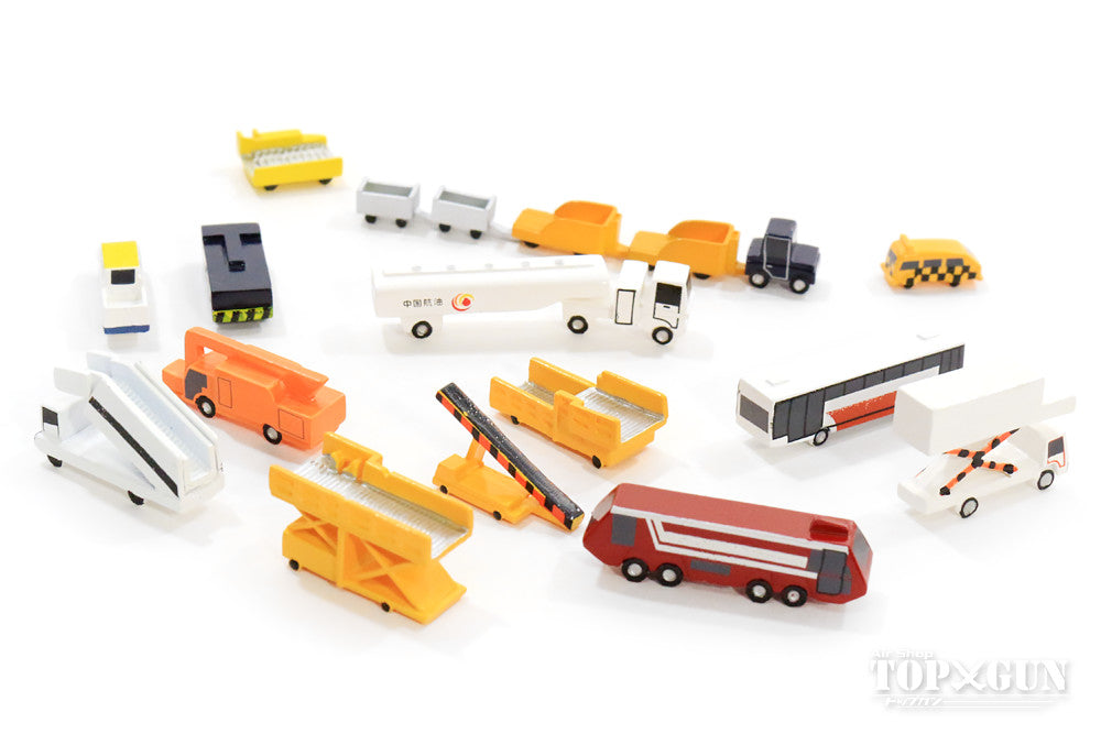 Newspeed 空港ジオラマ 地上支援車両（GSE）18台セット 1/400 [Art008]