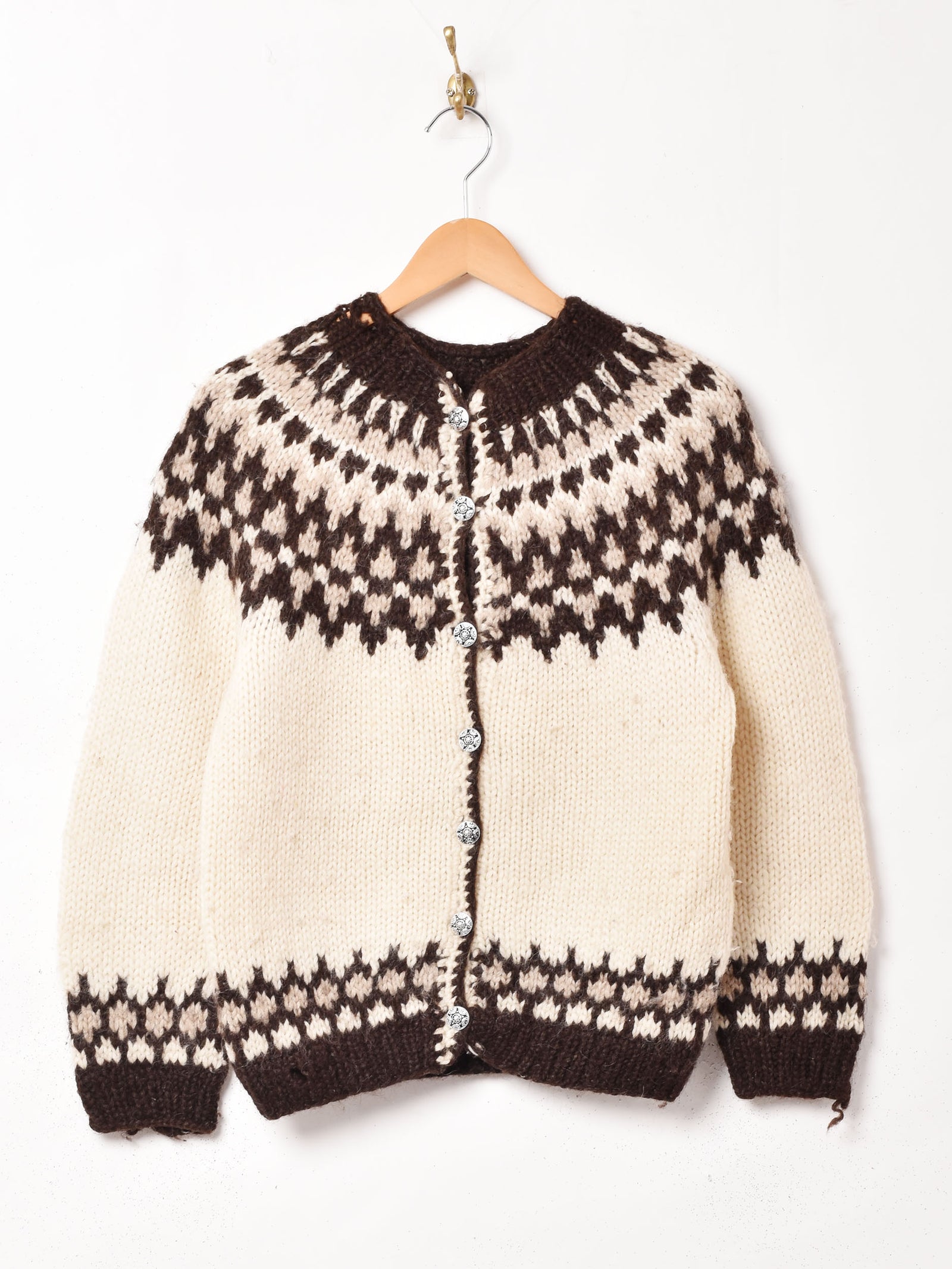 アイスランド製 ノルディックカーディガン – 古着屋Top of the Hillの